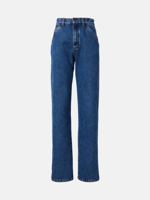 Loro Piana Etienne high-rise straight jeans