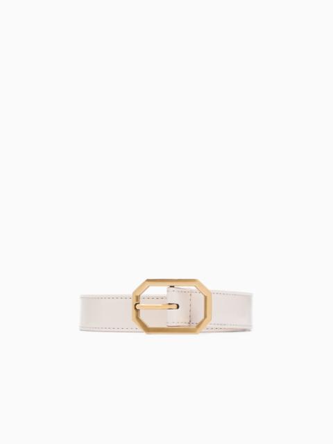 EMPORIO ARMANI BELT WITH GOLD BUCKLE