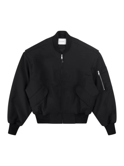 entire studios BROAD BOMBER WOOL BLACK WOOL