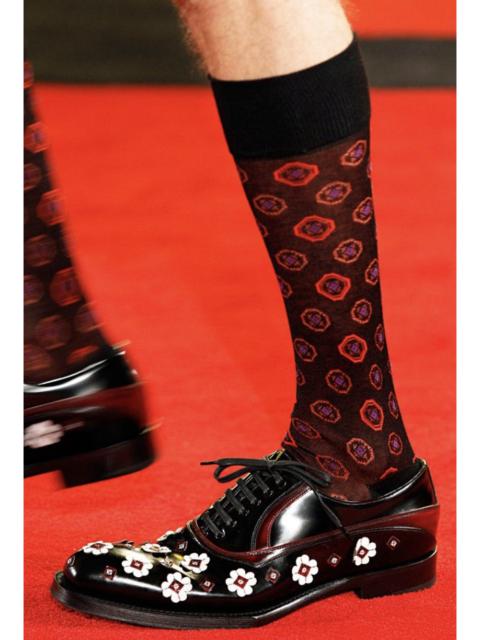 Prada FW12 Runway Floral applique’ Shoes