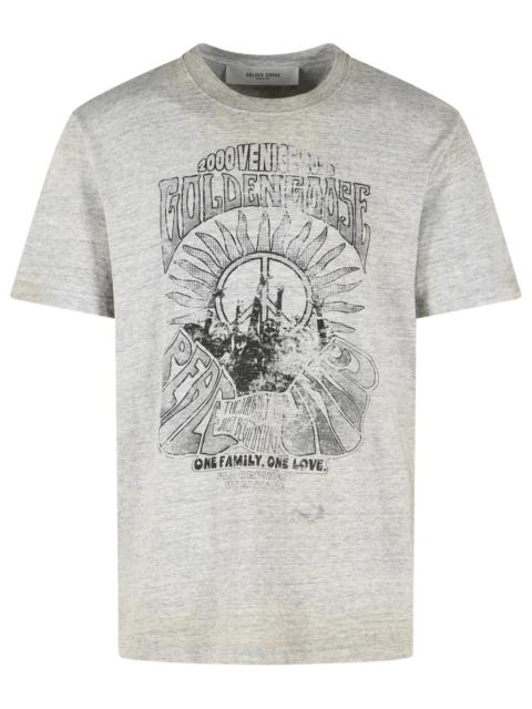 Golden Goose Golden Goose Mélange Grey Cotton T-Shirt Men