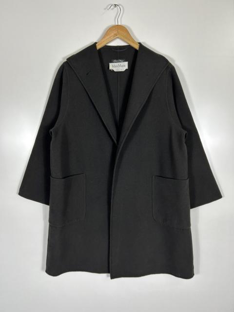 🔥Max Mara Cucito a Mano Wool Buttonless Long Coat Jacket