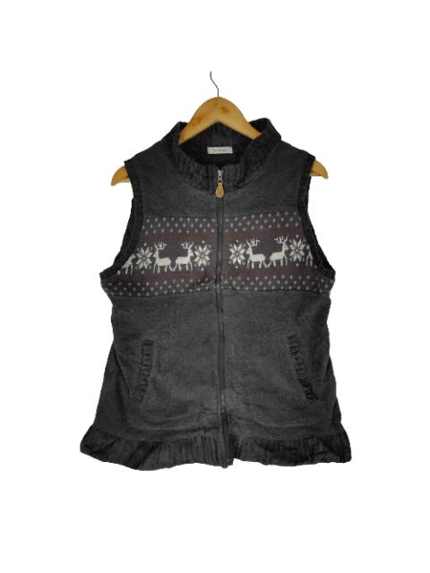 Other Designers Streetwear - LACIFONELLI DEER Knit Design Sleeveless Vest