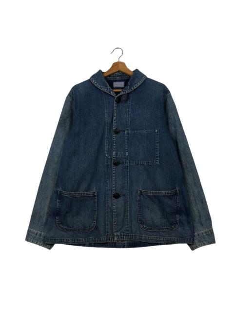 Blue Blue Japan 🔥VINTAGE DENIM JACKET DENIM PATCHWORK BLUE BLUE JAPAN