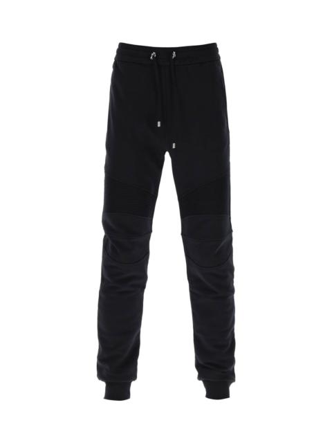 Joggers With Topstitched Inserts
