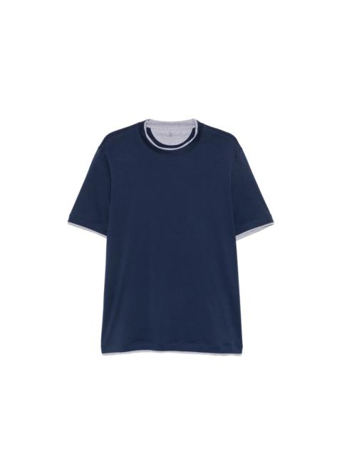 Brunello Cucinelli Brunello Cucinelli Blue T-Shirts & Vests - T-Shirts Men