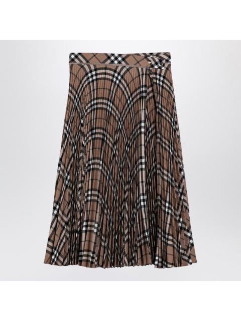 Burberry Check pattern pleated skirt