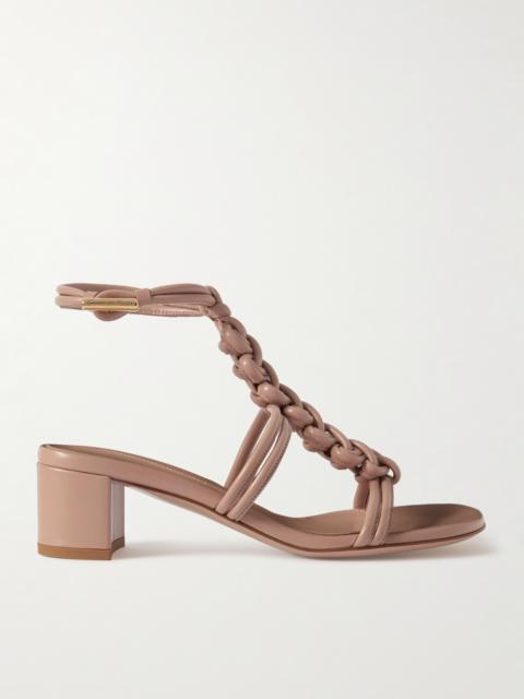 Gianvito Rossi Capua 45 Woven Leather Sandals