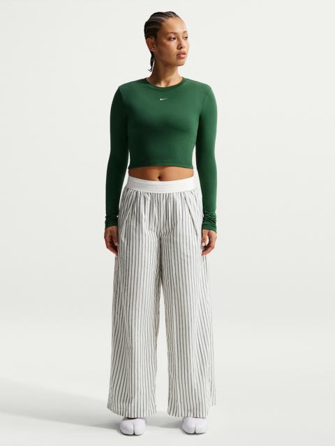 Nike Nike Sportswear Chill Poplin Women's Loose Mid-Rise Woven Striped Pants