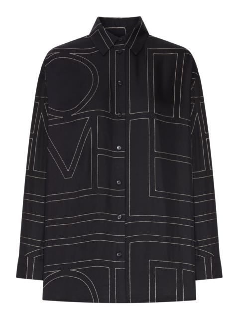 TOTEME Toteme Women Silk Shirt With Monogram Embroidery