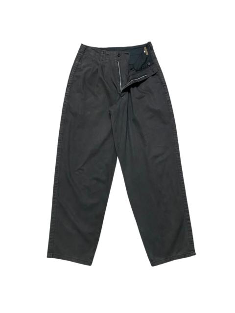 Yohji Yamamoto Vintage YS For Men Linen Baggy Pants Fade Black