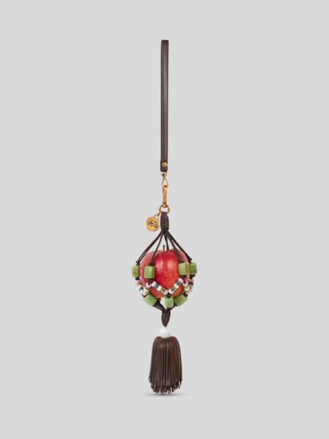 Etro APPLE CHARM WITH SMALL TASSEL AND BEADING