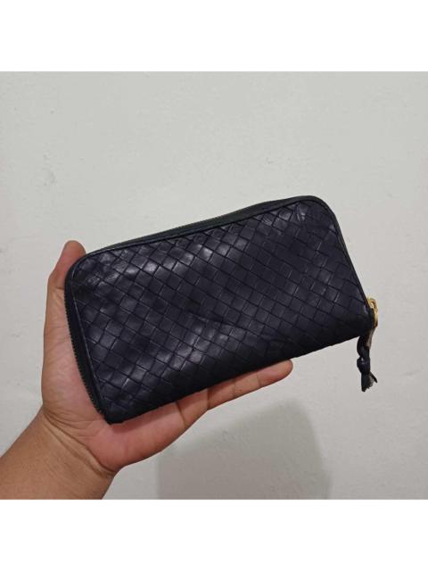 Bottega Veneta Bottega Veneta Intrecciato Black Bifold Long Wallet