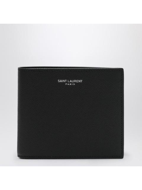 SAINT LAURENT Saint Laurent Black East/West Wallet In Grain De Poudre Leather Men