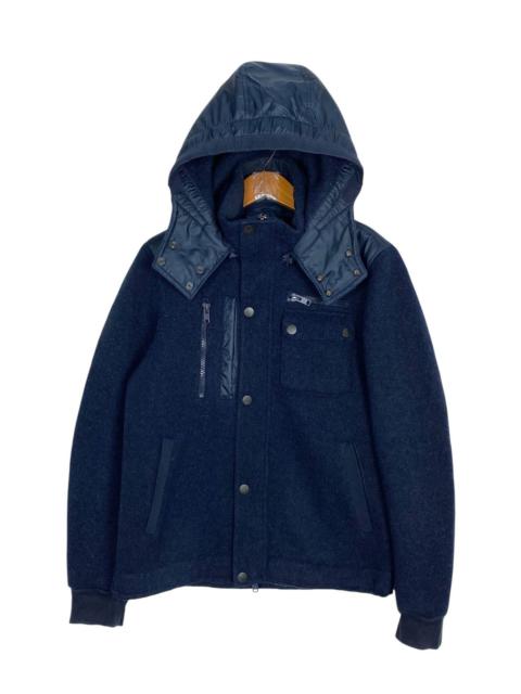 Other Designers Rare‼️ Aeronautica Militare Wool Hoodie Coat