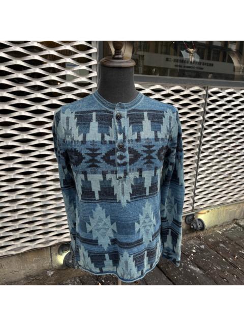 RRL by Ralph Lauren Ralph Lauren Double RL Blue Sweater