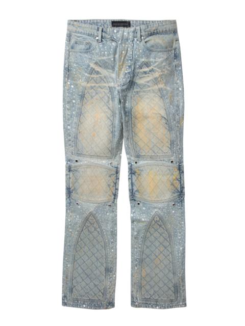 WHO DECIDES WAR STUDDED MOTO DENIM