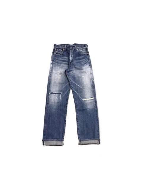 Levi's vintage levis 702XX distressed denim selvedge buckel back