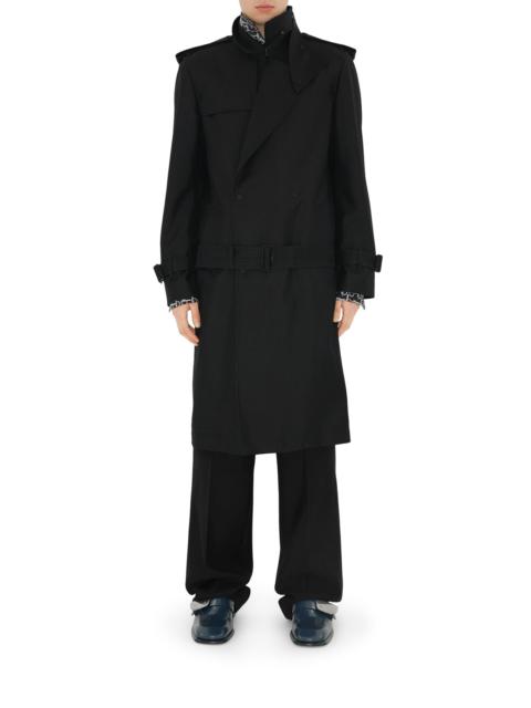 Burberry LONG TRENCH COAT IN SILK BLEND