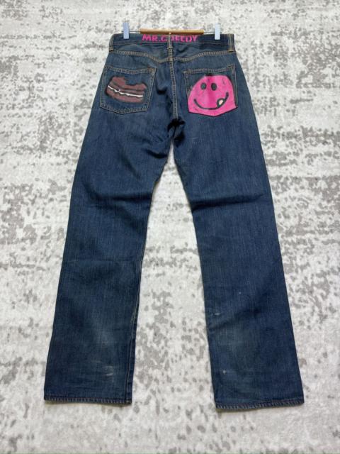 Hysteric Glamour Vintage Mr. Greedy Daicock Distressed Graphic Denim Jeans