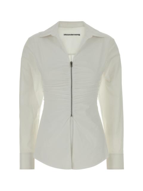 Alexander Wang White stretch poplin shirt
