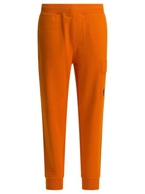 C.P. Company Diagonal Raised Fleece Sweatpants Trousers Orange