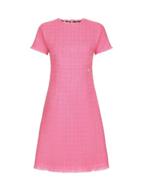 Dolce & Gabbana Rachel tweed dress with DG logo