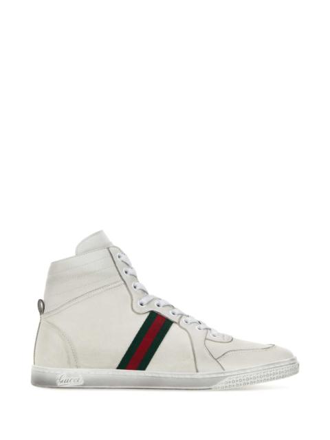 GUCCI Gucci Women Chalk Nappa Leather Sneakers