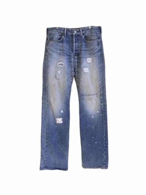 Other Designers Takeo Kikuchi Painter Patchwork Distressed Jeans