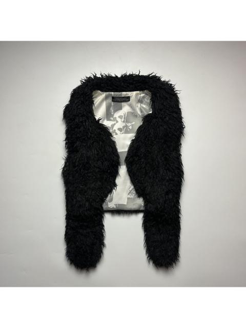 Hysteric Glamour Archive Hysteric Glamour Skull Lining Shaggy Fur Vest