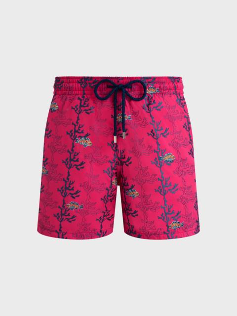 Vilebrequin Men Swim Trunks Embroidered Seaweed - Limited Edition