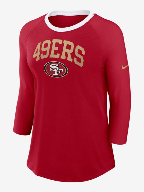Nike San Francisco 49ers Women's Nike NFL 3/4-Sleeve T-Shirt