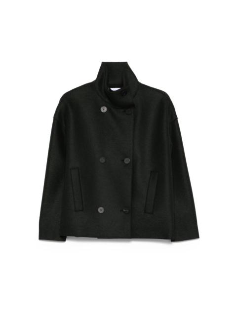 double-breasted virgin-wool jacket