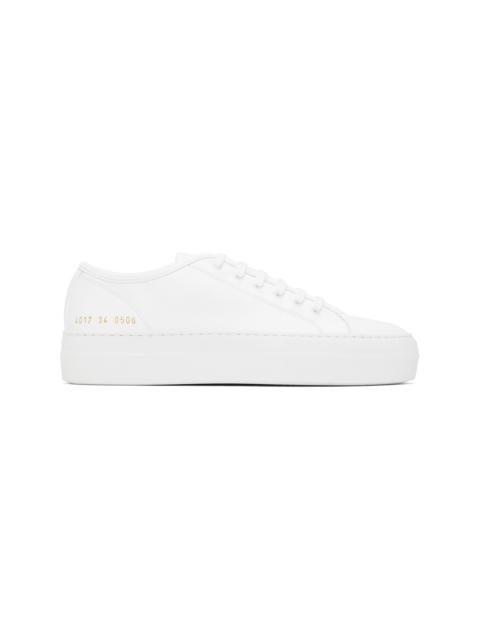 Common Projects White Tournament Low Super Sneakers