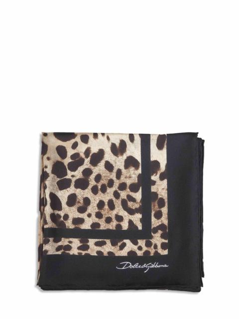 Dolce & Gabbana Dolce & Gabbana Women Leopard Print Silk Twill Scarf
