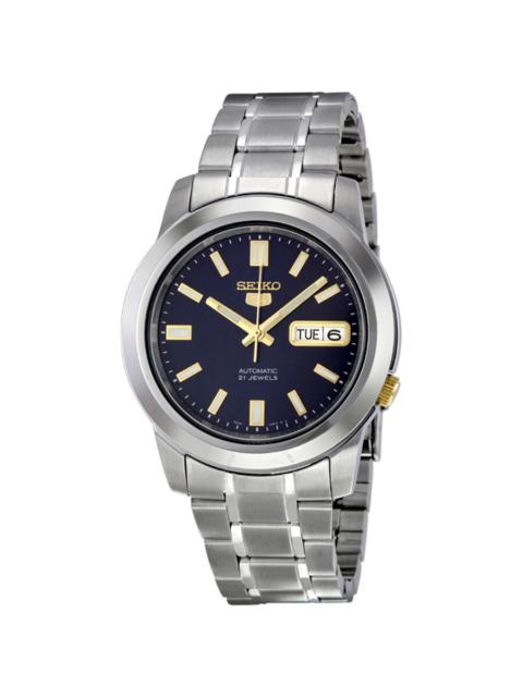 Seiko - Seiko 5 Automatic Stainless Steel Blue Dial Men's Watch SNKK11