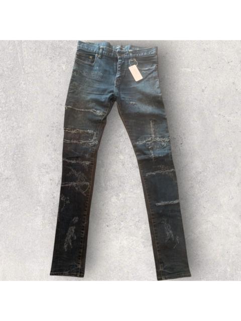 SAINT LAURENT Fall13 Black Oil Stains By Hedi Slimane