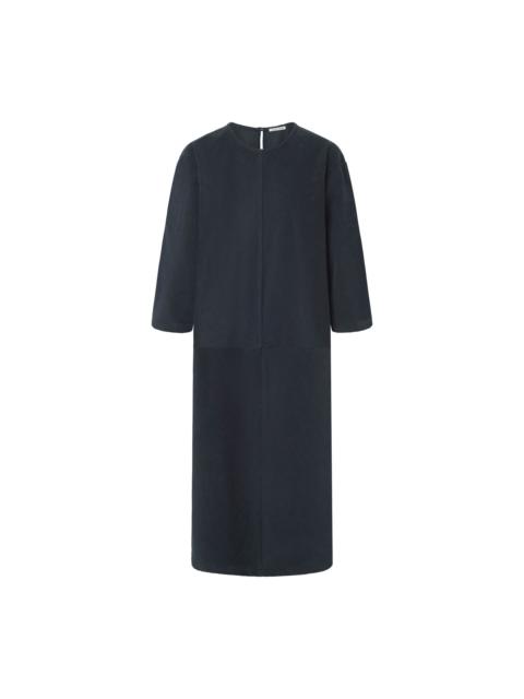 BLACK CRANE CORDUROY RADIANT DRESS - GREY NAVY