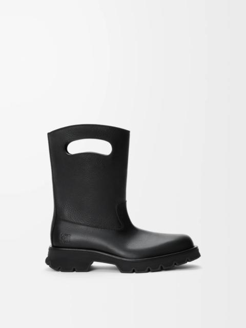 Loewe Bobby boot in grained vegetable-tanned calfskin