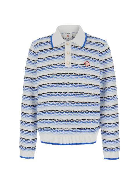 CASABLANCA Polo shirt with logo embroidery