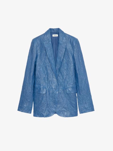 Zadig & Voltaire Valse Leather Blazer