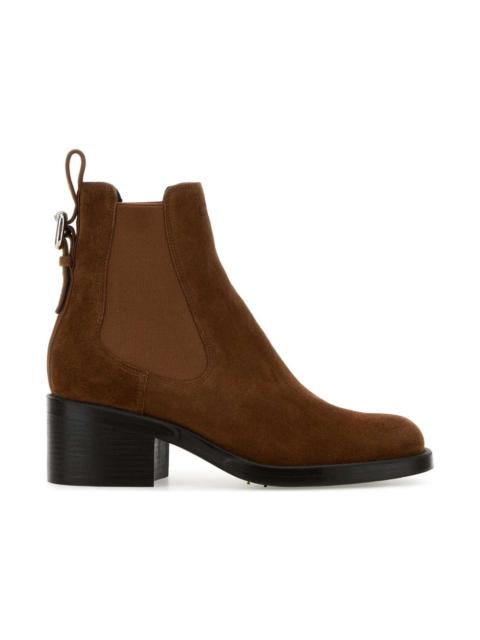 Chloé Caramel Suede Dakota Ankle Boots