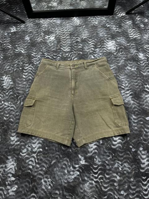Other Designers Japanese Brand - Vintage Y2K Distressed Mud Wash Cargo Multipocket Shorts
