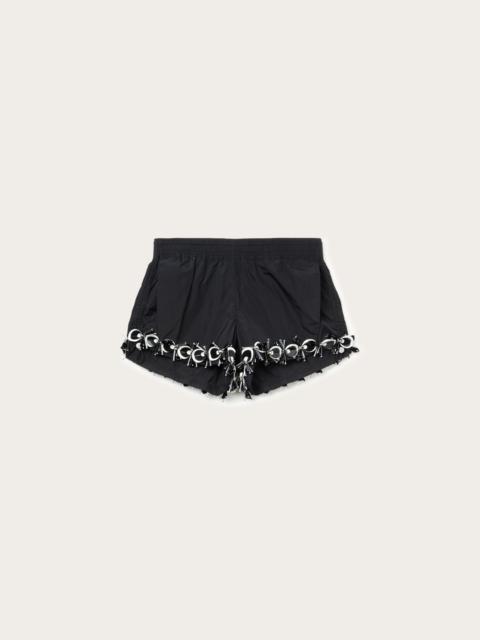 PUCCI SHORTS WITH EMBROIDERY AND SEQUINS