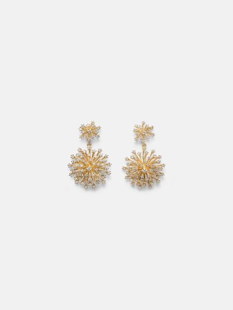 SYDNEY EVAN Burst 14kt gold drop earrings with diamonds