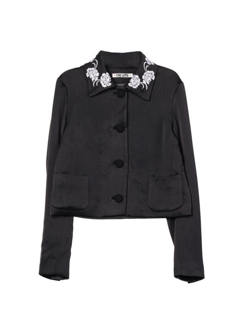 CIAO LUCIA! Arlene Satin Jacket black