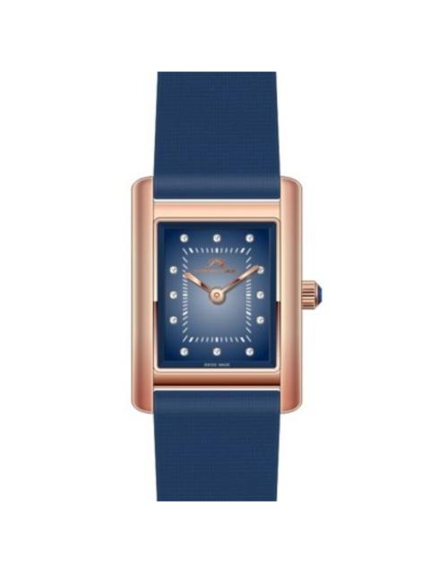 Other Designers Porsamo Bleu Karolina Quartz Diamond Blue Dial Ladies Watch 1085BKAL