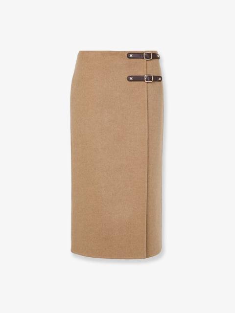 Max Mara Max Mara Curzio Camel Midi Skirt
