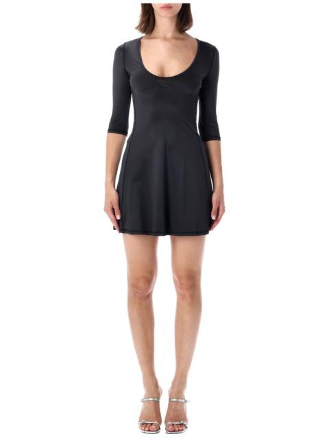 Diesel Diesel Women's Mini Dress with Scoop Neck and Three-Quarter Sleeves