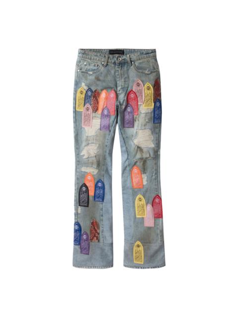Patch Arched Repaired jeans